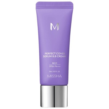 [MISSHA] BB-крем M Perfect Cover Serum BB Cream (No.21/Light Beige), 20 мл