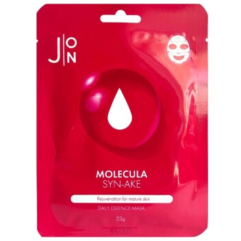 [J:ON] Тканевая маска для лица ЗМЕИНЫЙ ПЕПТИД Molecula Syn-Ake Daily Essence Mask, 23 мл