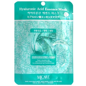 [MJCARE] Маска тканевая для лица гиалуроновая кислота Hyaluronic Acid Essence Mask, 23 гр