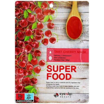 [EYENLIP] Маска на тканевой основе с экстрактом терпкой вишни Super Food Mask #Tart Cherry, 23 мл