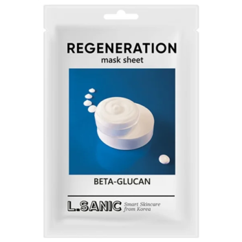 [L.SANIC] Маска тканевая восстанавливающая с бета-глюканом Beta-Glucan Regeneration Mask Sheet, 25 мл