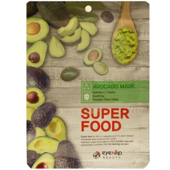 [EYENLIP] Тканевая маска с авокадо Super Food Avocado Mask, 23 мл