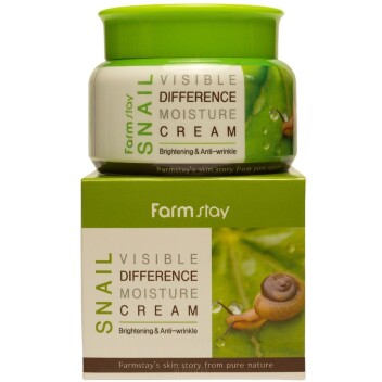 [FARM STAY] Увлажняющий крем с улиточным муцином Visible Difference Moisture Cream Snail, 100 мл