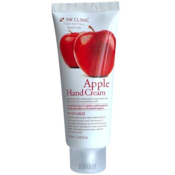 [3W CLINIC] Увлажняющий крем для рук с ЯБЛОКОМ Apple Hand Cream, 100 мл