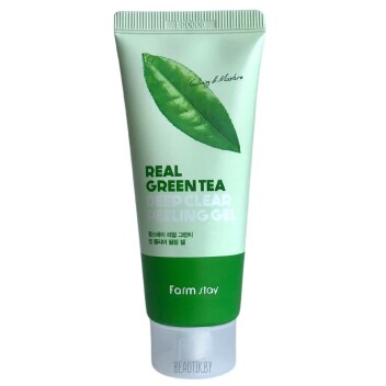 [FARM STAY] Пилинг гель для умывания с экстрактом зеленого чая Real Green Tea Deep Clear Peeling Gel, 100 мл