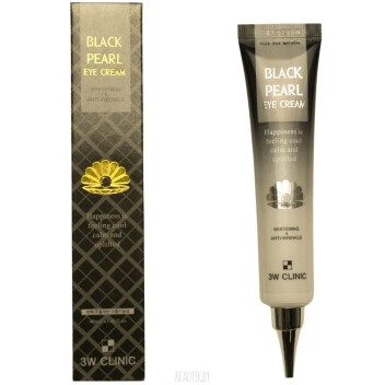[3W CLINIC] Крем для контура вокруг глаз с черным жемчугом Black pearl Eye Cream, 40 мл