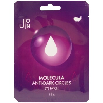 [J:ON] Тканевые патчи для глаз против тёмных кругов Molecula Anti-Dark Circles eye patch, 12 гр