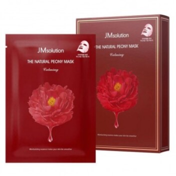 [JMSOLUTION] Успокаивающая тканевая маска с экстрактом пиона The Natural Peony Mask Calming, 30 мл