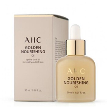 [AHC] Масло для лица премиальное увлажняющее и питательное с золотом Golden Nourishing Oil, 30 мл