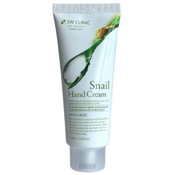 [3W CLINIC] Крем для рук УЛИТОЧНЫЙ МУЦИН Snail Hand Cream, 100 мл