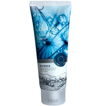 [3W CLINIC] Пенка для умывания натуральная КОЛЛАГЕН Collagen Foam Cleansing, 100 мл