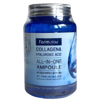 [FARM STAY] Антивозрастная сыворотка Collagen & Hyaluronic Acid All-in-One Ampoule, 250 мл