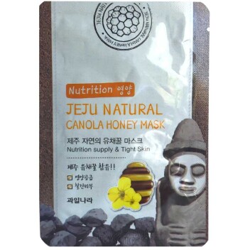 [WELCOS] Маска для лица тканевая питательная Jeju Nature’s Canola Honey Mask, 20 мл