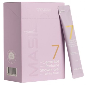 [MASIL] Гель для душа парфюмированный с керамидами в стиках 7 CERAMIDE PERFUME SHOWER GEL STICK POUCH (WHITE MUSK), 8 мл