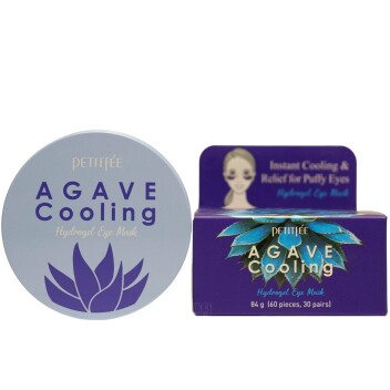 [PETITFEE] Гидрогелевые патчи для глаз c экстрактом агавы Agave Cooling Hydrogel Eye Mask, 60 шт