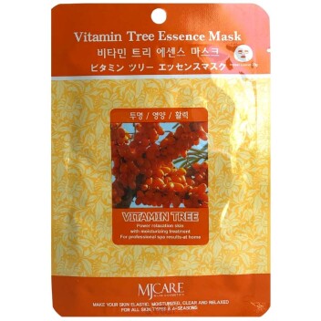 [MJCARE] Маска тканевая для лица Облепиха Vitamin Tree Essence Mask, 23 мл