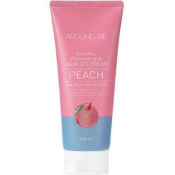 [WELCOS] Крем-гель для тела с экстрактом персика Around Me Natural Perfume Vita Aqua Gel Cream Peach, 230 мл
