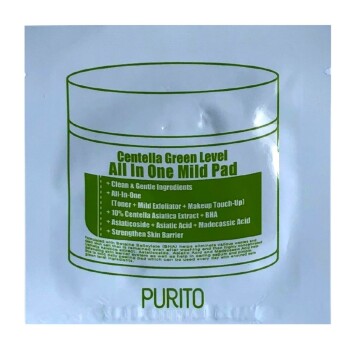 [PURITO] Пилинг-диск с центеллой Centella Green Level All in One Mind Pad, 4,5 мл