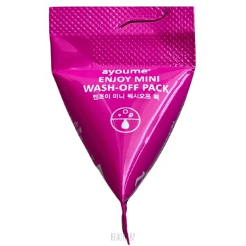 [AYOUME] Глиняная маска с каламиновой пудрой пирамидка Enjoy mini wash-off pack, 3 мл