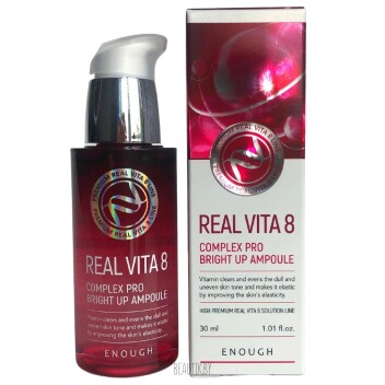 [ENOUGH] Сыворотка для лица 8 витаминов Real Vita 8 Pro Bright Up Ampoule, 30 мл