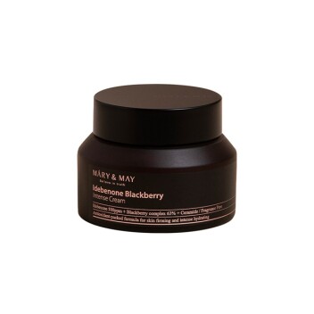 [MARY & MAY] Крем с идебеноном и экстрактом ежевики IDEBENONE BLACKBERRY INTENSE CREAM, 70 гр