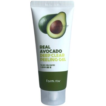 [FARM STAY] Пилинг гель для умывания с экстрактом авокадо Real Avocado Deep Clear Peeling Gel, 100 мл