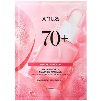 [ANUA] Тканевая маска с персиком для сияния кожи Peach 70% Niacin Serum Mask, 25 мл