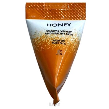 [J:ON] Маска для лица МЁД пирамидка Honey Smooth Velvety and Healthy Skin Wash Off Mask Pack, 5 мл