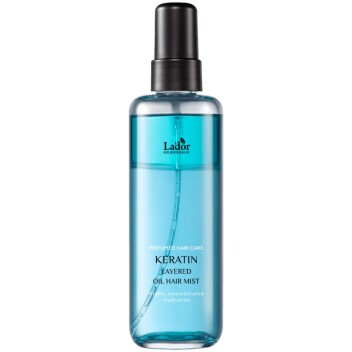 [LA’DOR] Двухфазный спрей-мист для волос с кератином и комплексом масел KERATIN LAYERED OIL MIST, 130 мл