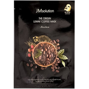 [JMSOLUTION] Тканевая маска тонизирующая с кофеином The Origin Luwak Coffee Mask, 30 мл