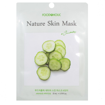 [FOODAHOLIC] Маска тканевая огурец Cucumber Nature Skin Mask, 23 мл