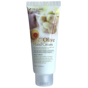 [3W CLINIC] Увлажняющий крем для рук с ОЛИВОЙ Olive Hand Cream, 100 мл
