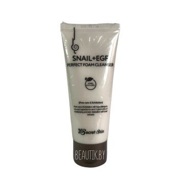 [SECRET SKIN] Пенка для лица с муцином улитки SNAIL+EGF PERFECT FOAM CLEANSER, 100 мл