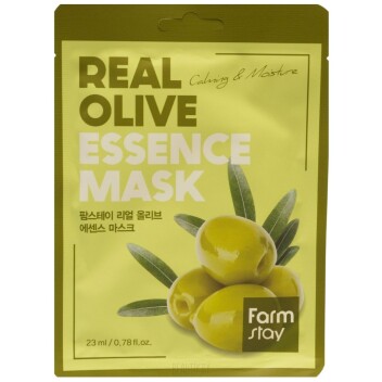 [FARM STAY] Тканевая маска с экстрактом оливы Real Olive Essence Mask, 23 мл