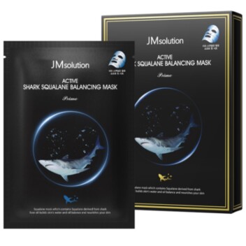 [JMSOLUTION] Тканевая маска со скваланом ACTIVE SHARK SQUALANE BALANCING MASK, 30 мл