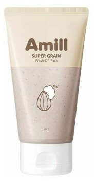 [AMILL] Маска для лица глиняная с зерновыми экстрактами SUPER GRAIN WASH-OFF PACK, 20 мл