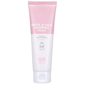 [G9 SKIN] Пенка для умывания осветляющая с молочными протеинами White In Milk Whipping Foam, 120 мл