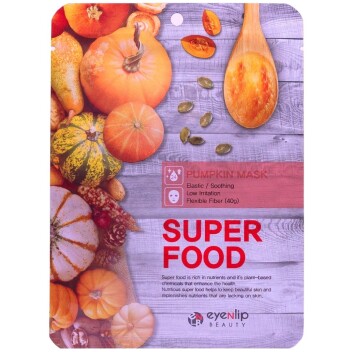 [EYENLIP] Тканевая маска для лица с экстрактом тыквы SUPER FOOD PUMPKIN MASK, 23 мл