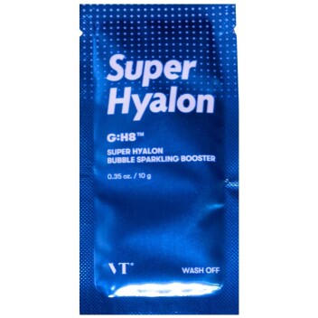 [VT COSMETICS] Кислородная маска-пенка увлажняющая SUPER HYALON BUBBLE SPARKLING BOOSTER, 10 гр