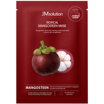 [JMSOLUTION] Тканевая маска осветляющая с мангостином Tropical Mangosteen Mask, 30 мл