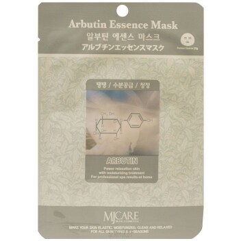[MJCARE] Маска тканевая для лица арбутин Arbutin Essence Mask, 23 гр