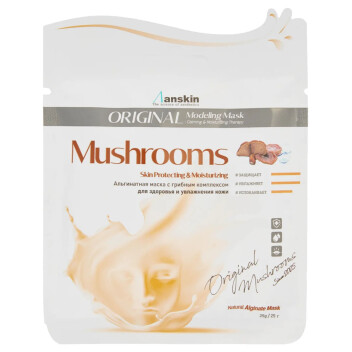 [ANSKIN] Маска для лица альгинатная с грибным комплексом Mushroom Modeling Mask / Refill, 25 гр