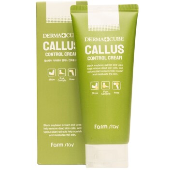 [FARM STAY] Крем против сухой и грубой кожи на локтях, коленях и пятках Derma Cube Callus Control Cream, 180 мл