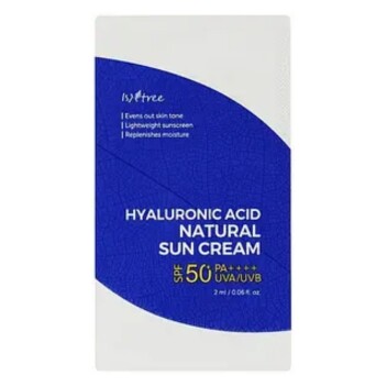 [ISNTREE] Пробник солнцезащитного геля Hyaluronic Acid Watery Sun Gel SPF50+ PA++++, 2 мл