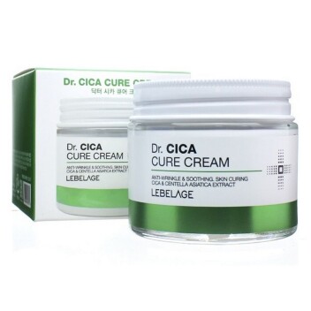 LEBELAGE Крем для лица с центеллой антивозрастной смягчающий Dr. Cica Cure Cream, 70 мл